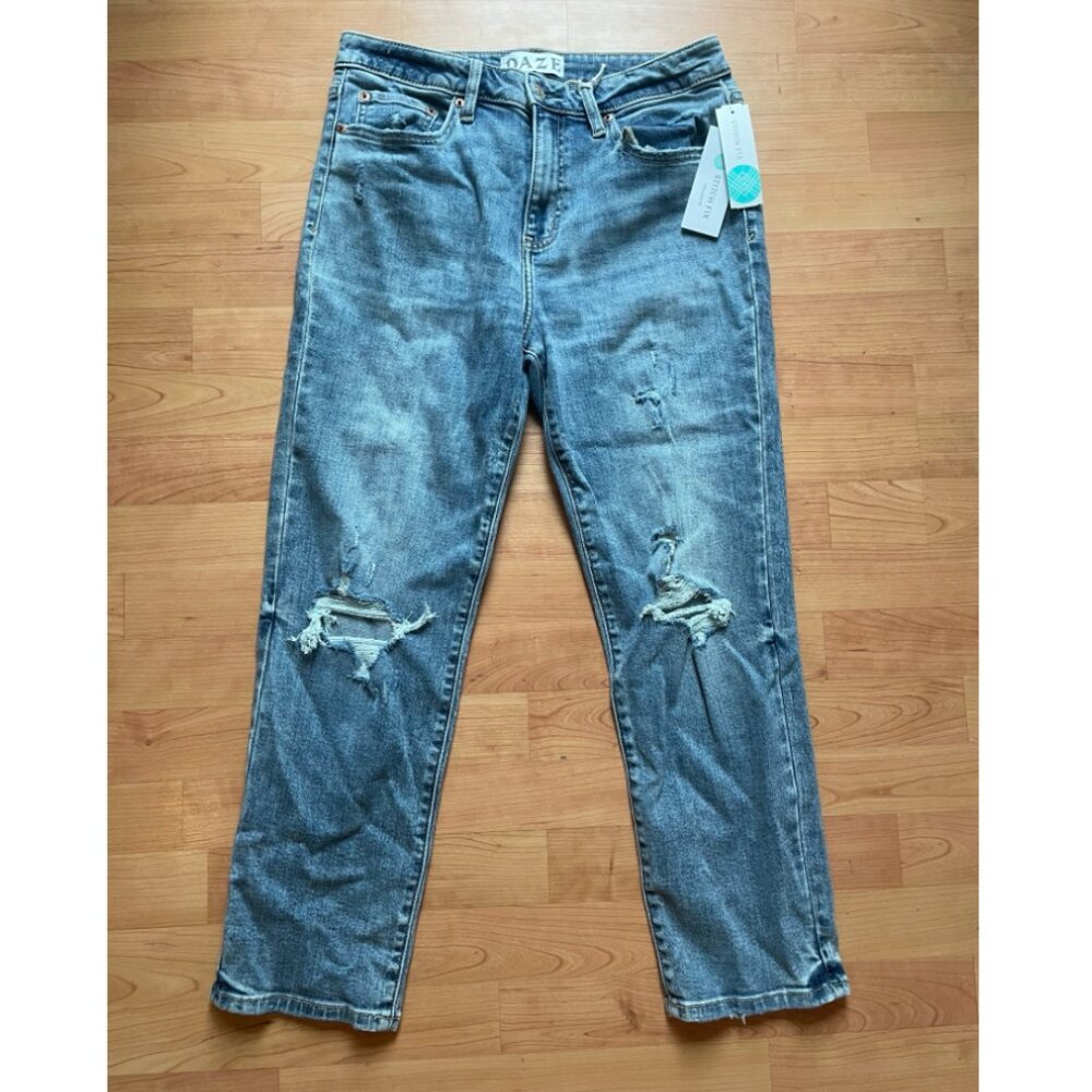 Daze High Rise Distressed Jeans